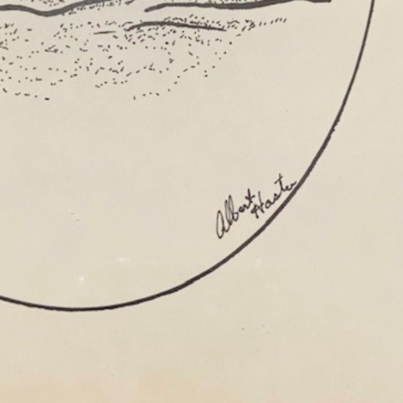 AP2-RARE Vintage 1975 Framed Baby Silhouette by Albert Haster - Picture 3 of 8